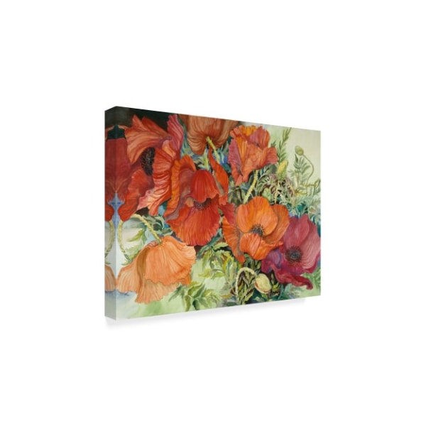 Joanne Porter 'Orange Poppies' Canvas Art,14x19